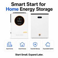 Inversor Solar Híbrido de 6.2kW con Batería LiFePO4 de 6.5kWh, Sistema de Almacenamiento de Energía Doméstica, Energía Solar de Respaldo de 220V