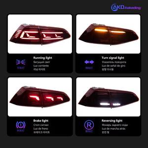 Actualización de montaje de luces traseras LED dedicadas para 13-20 Volkswagen Golf 7 Golf 7,5 Modificación de estilo de flujo Magotan - Product Image 4