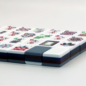 Populares fichas de mahjong americanas de acrílico azul claro, estilo moderno, modelo Vancor 173, hechas a medida, <span class=keywords><strong>para</strong></span> 4 jugadores, en capas. - Product Image 4