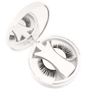 Ensemble de faux cils magnétiques, 6 aimants, courbure C, fibres synthétiques, pour la population générale - Product Image 1