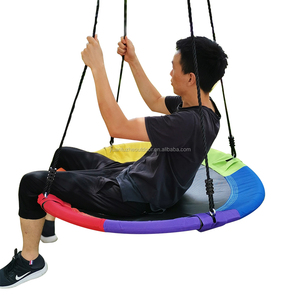 <span class=keywords><strong>Altalena</strong></span> a Disco per Bambini da Esterno, Pieghevole, <span class=keywords><strong>in</strong></span> <span class=keywords><strong>Tessuto</strong></span> Oxford, <span class=keywords><strong>Altalena</strong></span> Rotonda da Giardino per Bambini - Product Image 1