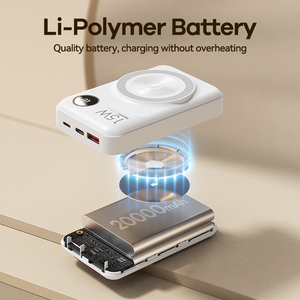 สถานีไฟฟ้าพกพา แบตเตอรี่โทรศัพท์มือถือ สาย Type C แบตสำรองแม่เหล็ก 20000mah RPP-519 พาวเวอร์แบงค์ 20000ma - Product Image 3