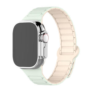 สายนาฬิกาซิลิโคนแม่เหล็กสำหรับ <span class=keywords><strong>Watch</strong></span> S10/<span class=keywords><strong>S8</strong></span>/S7 พร้อมดีไซน์กันน้ำ ระบายอากาศได้ดี หัวเข็มขัดแบบแฟชั่น - Product Image 1