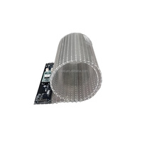 Écran LED flexible en film, ultra-fin, pliable, transparent, pour installation artistique sur façade de bâtiment de forme spéciale