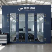 Cabina de Pintura Automotriz Estándar con Certificación CE, Sistema de Iluminación LED, Cuarto de Pintura para Camiones y Automóviles en Venta