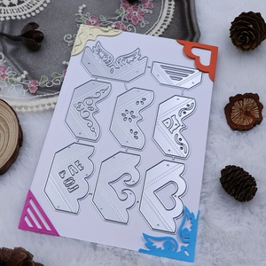 Modèles exclusifs matrice de découpe en métal Scrapbook Album en relief modèle d'artisanat carte d'invitation livre coin <span class=keywords><strong>Scrapbooking</strong></span> artisanat meurt - Product Image 1