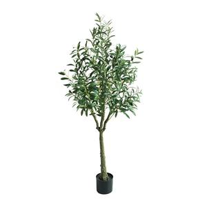 Arbre d'<span class=keywords><strong>olivier</strong></span> artificiel en plastique de 150 cm dans un pot, style nordique, décoration intérieure pour le bureau à domicile - Product Image 1