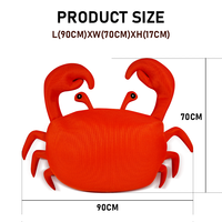 Petz Small Crab, jouet flottant pour piscine en forme de crabe, en maille, sans gonflage nécessaire