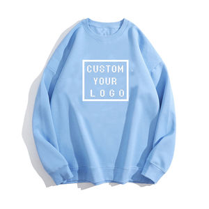 Custom logo Wholesale 100% Cotton Crewneck <strong>Jumper</strong> Men Printed Blank Brown 300gsm Fabric Drop Shoulder Loose Fit Sweatshirts - Product Image 2