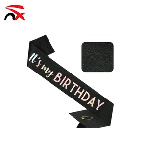 Cinturón de Lentejuelas Brillantes para Celebrar <span class=keywords><strong>Cumpleaños</strong></span>, Cinturón con la Frase 'Es <span class=keywords><strong>mi</strong></span> <span class=keywords><strong>Cumpleaños</strong></span>', Decoración para Fiestas de <span class=keywords><strong>Cumpleaños</strong></span> - Product Image 4