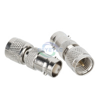 Adaptador coaxial recto BNC hembra a adaptador macho MINI UHF