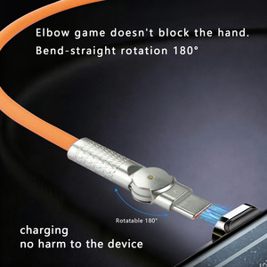 <span class=keywords><strong>C</strong></span>âble <span class=keywords><strong>USB</strong></span>-<span class=keywords><strong>C</strong></span> vers <span class=keywords><strong>USB</strong></span>-<span class=keywords><strong>C</strong></span> en gros, double tête rotative à 180 degrés, 240W, lot <span class=keywords><strong>de</strong></span> 2 <span class=keywords><strong>c</strong></span>âbles <span class=keywords><strong>de</strong></span> charge <span class=keywords><strong>USB</strong></span> 2.0 Type-<span class=keywords><strong>C</strong></span> pour iPhone 15, 17, 18 - Product Image 4