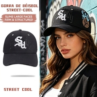 Gorras de Alta Calidad Estilo Hip Hop Urbano con Bordado 3D Sad Boys, Transpirables y Ajustables, Gorra de Béisbol Dandi