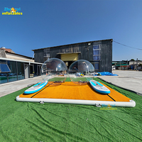 Planche flottante gonflable en EVA pour l'extérieur, jouet aquatique, matelas flottant pour la pêche, équipement de divertissement aquatique gonflable