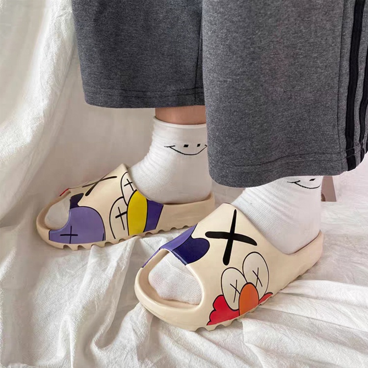 Детские тапочки на заказ 2021, летние шлепанцы для детей, для мальчиков и девочек, индивидуальный поставщик, для малышей, детские шлепанцы orange yeezy, дешево