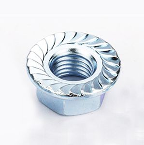 Tuercas de brida LeGood, acero chapado en zinc, grado 8, DIN6923 - Product Image 1