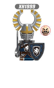 Serie de Caballeros Medievales: Bloques de Construcción de Figuras de Juguete de Caballero Teutónico del Hospital del Corazón de León, Pastor de Batalla - Product Image 3