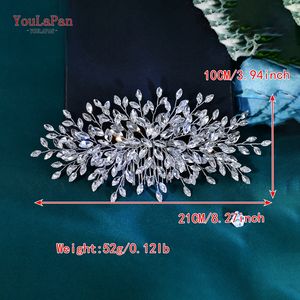 YouLaPan Ornements scintillants en strass Peignes et coiffures pour femmes Convient aux banquets et aux fêtes HP966 - Product Image 6