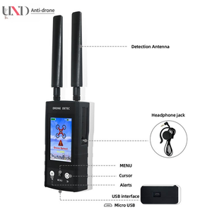 เครื่องตรวจจับโดรน UND ระยะ 800-1000 เมตร แบบพกพา ตรวจจับสัญญาณไร้สายรอบทิศทาง น้ำหนัก 335 กรัม เพื่อความปลอดภัย - Product Image 5