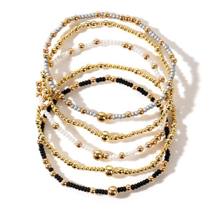 <span class=keywords><strong>Bracciale</strong></span> con <span class=keywords><strong>Perle</strong></span> e Croce in Acciaio Inossidabile Placcato Oro 18K, <span class=keywords><strong>Bracciale</strong></span> Miyuki per Uomo e Donna con <span class=keywords><strong>Perle</strong></span> Rotonde da 2/4/6MM, Gioielli alla Moda - Product Image 5