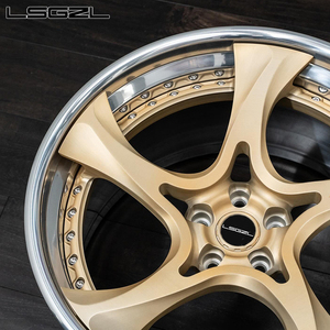 Monobloc <span class=keywords><strong>Champagne</strong></span> Gold/2 pièces 15 18 20 21 22 24 26 pouces roues forgées 5x114.3 5x112 5x130 tout-terrain pour RR benz bmw audi - Product Image 5