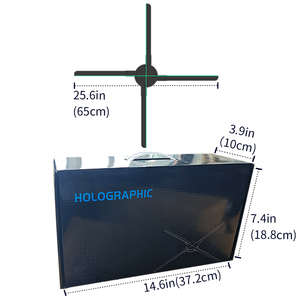 65cm 3D Holographic Fan 360 ° LED quảng cáo hiển thị cho Giáng sinh thị trường & kỳ nghỉ sự kiện - Product Image 4