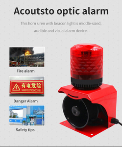 Ngoài trời không thấm nước khu vực nhà máy An Ninh cảnh báo DC 12V 24V 220V 120dB chuyên nghiệp báo động công nghiệp còi báo động với cảnh báo ánh sáng - Product Image 3