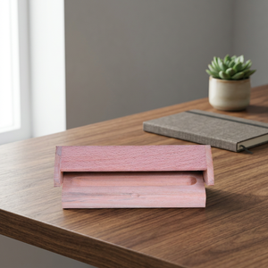 Boîte à stylos en bois d'acacia faite à la main, porte-stylos en bois, boîte cadeau écologique pour une utilisation promotionnelle professionnelle - Product Image 3