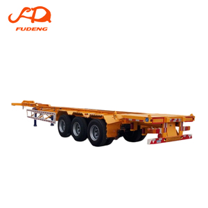 Remorque <span class=keywords><strong>squelette</strong></span> à 4 essieux (3 essieux arrière) pour port, 20ft, 40ft, 45ft, en vente à prix réduit – Vente immédiate - Product Image 1