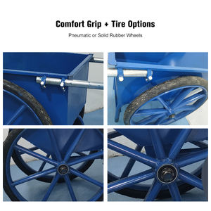 Carretilla de construcción de 2 ruedas resistente al por mayor de fábrica para Carro de acero estable para uso en construcción, jardín y almacén - Product Image 4