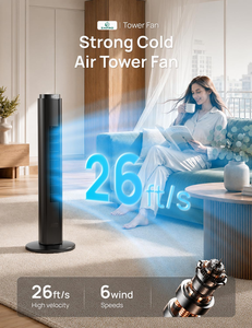 Silent Tower Fan Led Bladeless Fan Cooling Tower Summer 46Inch Remote Control High Quality With Remote Control - Product Image 6