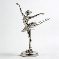 Sculptures de ballerines personnalisées en acier inoxydable - Art métallique OEM/ODM pour la décoration extérieure et intérieure