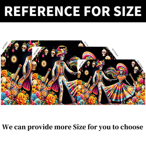 Giorno di stampa dello scheletro della decorazione della coppia morta bandiera bandiera festa di Halloween del giorno dello striscione decorazione sfondo - Product Image 3