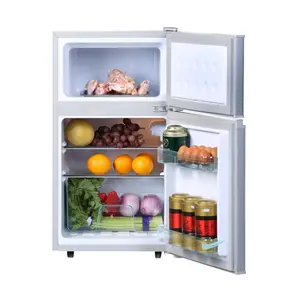 98 литров двухдверный морозильник холодильник с верхним расположением морозильной камеры маленькая двойная дверь холодильник BCD-98