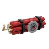 GoldMoc TNT Dynamite Bomb Model Building Block Jouet compatible avec les briques Puzzle Assembly Building Block Toys Bricks Sets