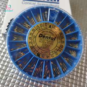 Stainless Steel Gold Plated Dental Screw Post Titanium Dental Screw Posts Golden Plated Manual Dentist Tool for Dentistry - Product Image 6