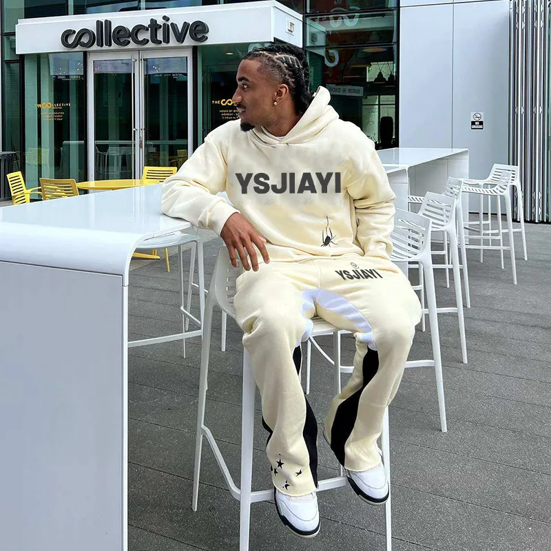 Custom Logo Men's Sweatsuit Set - Winter Two-Piece Tracksuits with
