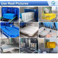 OCEAN industriel en plastique inoxydable poubelle caisse palette laveuse Machine viande alimentaire plateau panier machine à laver