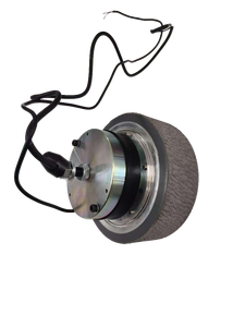Moteur de moyeu sans balais de 8 pouces, faible vitesse, couple élevé, 100 Nm, frein à disque, pneu en PU solide, contrôleur à double entraînement programmable - Product Image 6