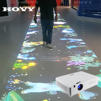 Système de projection holographique 3D HOVY pour restaurant, mur/table, HDMI/3,5 mm, écran LCD, Wi-Fi intégré - Crée une expérience culinaire immersive