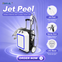 Technologie Jet Peel de haute qualité, machine à oxygène multifonctionnelle Jet Peel, pistolet à oxygène pour resserrer les pores, centre de spa