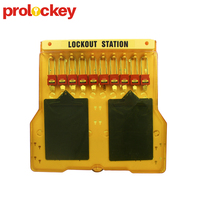 Station de sécurité LOTO portable et durable avec cadenas à clé pour 10 à 20 cadenas