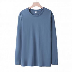 Custom Breathable Long Sleeve Cotton T-<b>Shirt</b> Manufacturer Neck Silk Screen Printing Workwear Logo Corporate Team Bulk Orders - Product Image 4