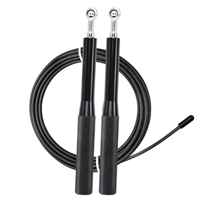 <span class=keywords><strong>Cuerda</strong></span> para Saltar <span class=keywords><strong>de</strong></span> Alta Velocidad con Rodamientos <span class=keywords><strong>de</strong></span> Bolas Metálicas, Cable <span class=keywords><strong>de</strong></span> Acero Ajustable, Mango <span class=keywords><strong>de</strong></span> Aluminio Antideslizante, <span class=keywords><strong>Cuerda</strong></span> <span class=keywords><strong>de</strong></span> 3m, Ligera (1kg), Unisex, para Fitness - Product Image 1
