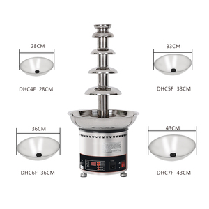 <span class=keywords><strong>Machine</strong></span> à <span class=keywords><strong>fondue</strong></span> au <span class=keywords><strong>chocolat</strong></span> en acier inoxydable pour usage commercial - Product Image 4