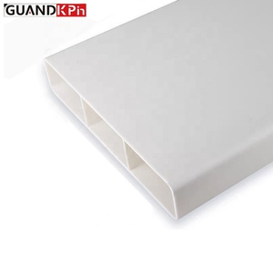 Tuyau plat rectangulaire souterrain à haut débit d'air, directement de l'usine, 256*48mm, PVC, paroi de 3,0mm, pour système d'air frais pour toute la maison - Product Image 1