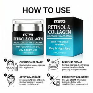 Crème <span class=keywords><strong>Visage</strong></span> au Rétinol et Collagène Éclaircissante Soin Réparateur <span class=keywords><strong>Anti</strong></span>-Âge Hydratante Nourrissante - Product Image 5
