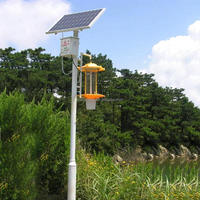 Lampe Solaire LED Extérieure Étanche Anti-Moustiques pour Jardin et Pelouse, Contrôle des Nuisibles Agricoles et Insecticide