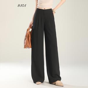 <span class=keywords><strong>Pantaloni</strong></span> lunghi Casual eleganti e comodi da donna 2025 <span class=keywords><strong>con</strong></span> tasche elastiche Logo formale antirughe - Product Image 6