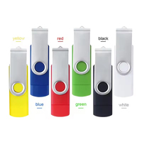 Memoria USB Personalizada con Logotipo, Tipo C OTG, Metálica, Doble USB 2.0, OTG Flash 3.0, Alta Velocidad, Giratoria